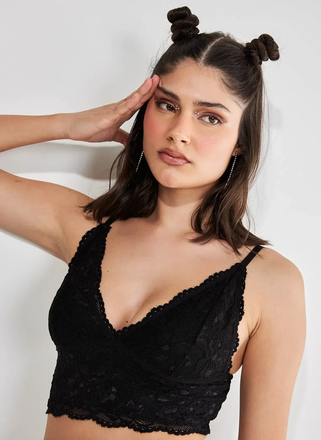 Top Alongado De Renda