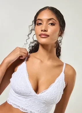 Top Alongado De Renda