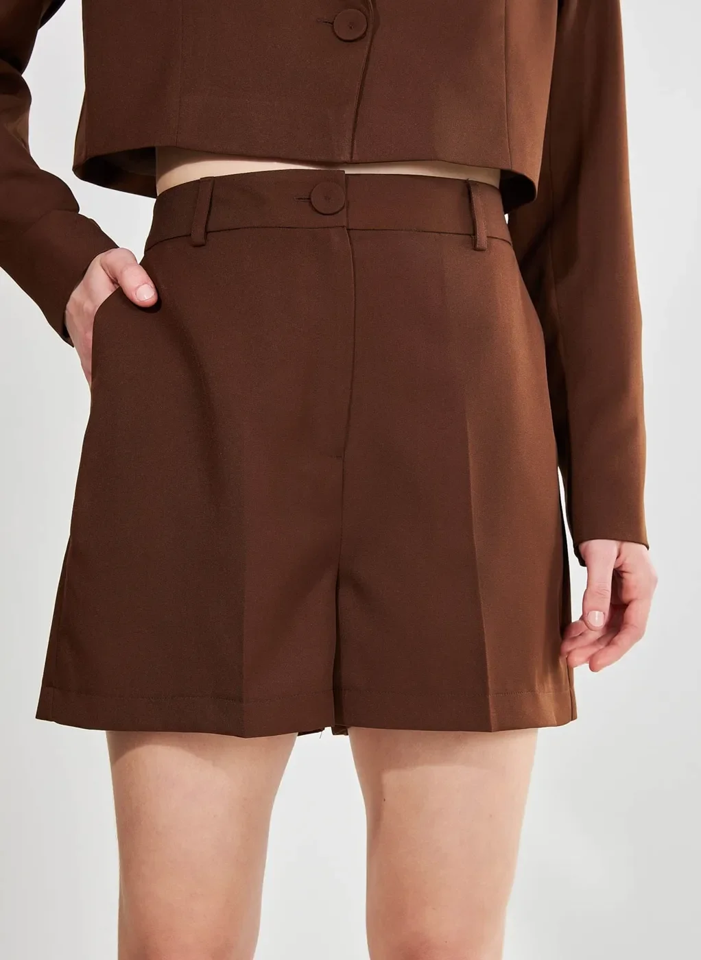 Short Alfaiataria De Cintura Alta