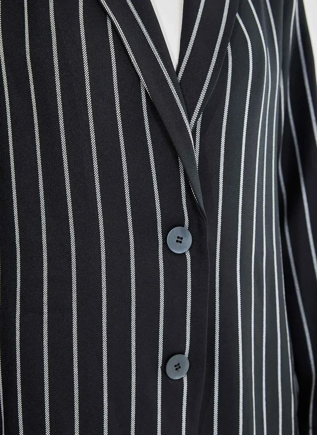 Blazer Preto Risca De Giz