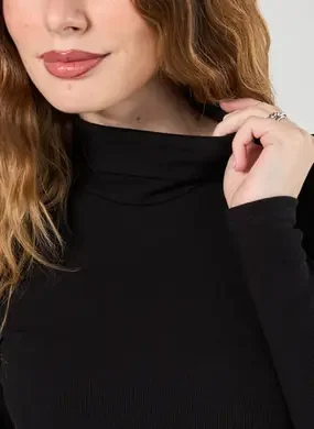 Vestido Manga Longa Com Golinha