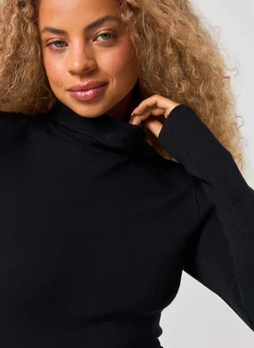 Vestido Manga Longa Com Golinha