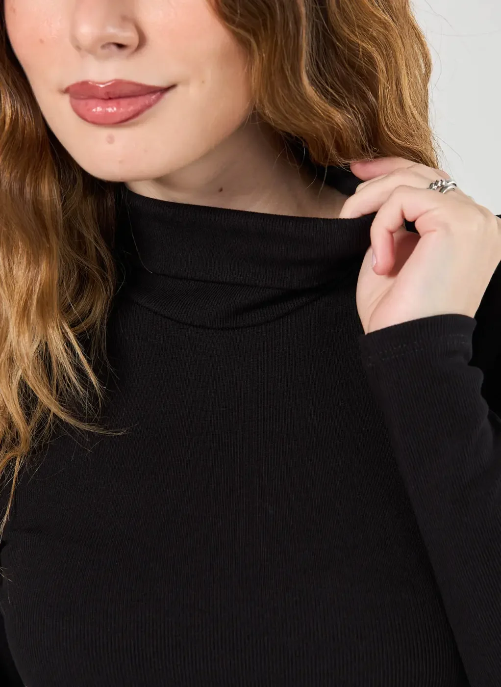 Vestido Manga Longa Com Golinha