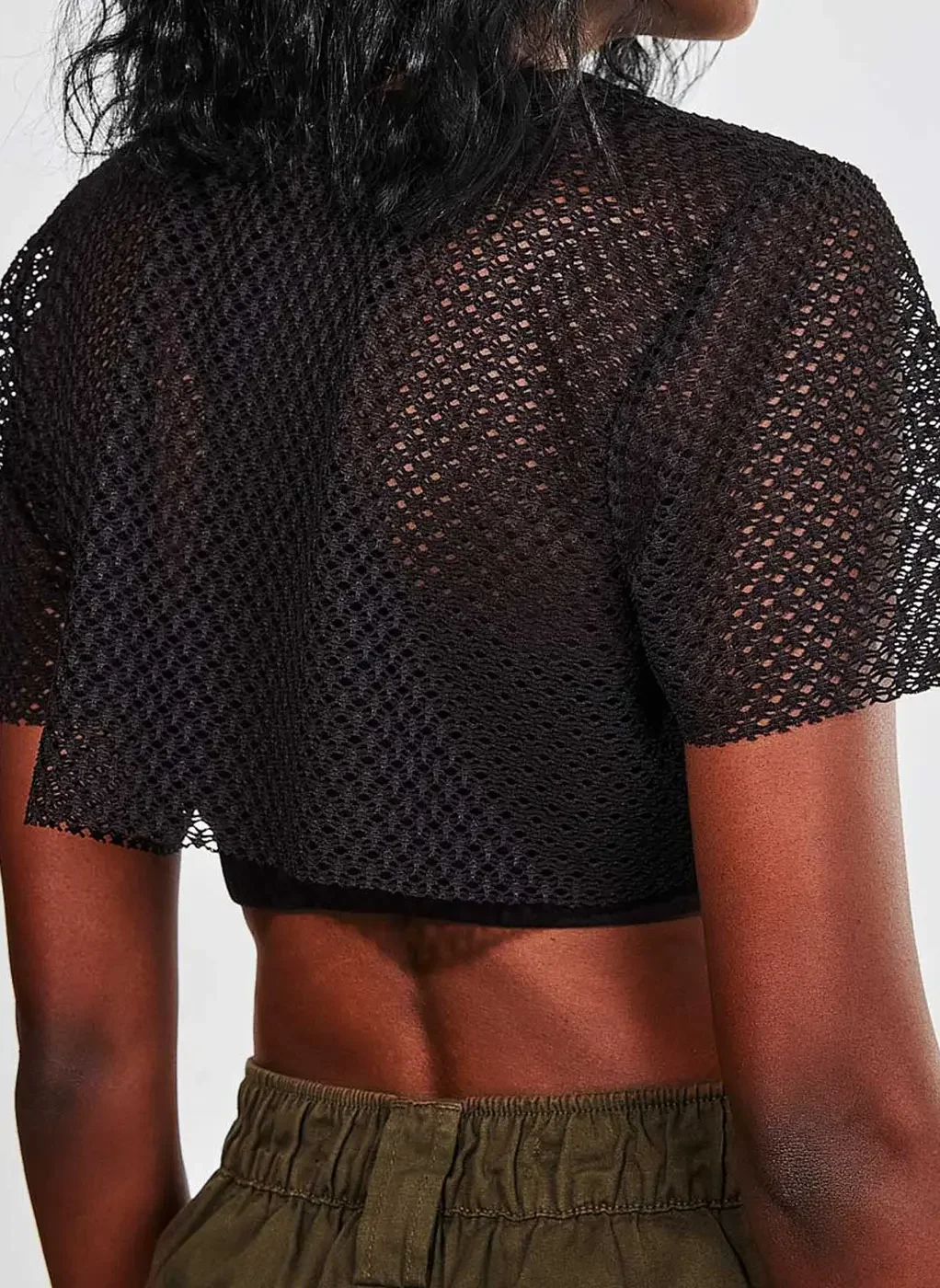 Blusa Cropped De Lurex Brilhosa