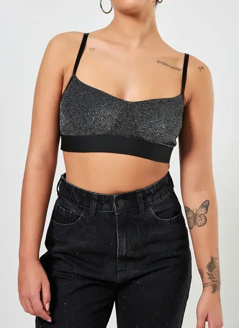 Top De Lurex Brilhoso