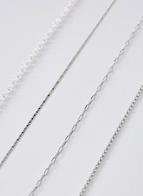 Kit Colares Com Correntes E Strass