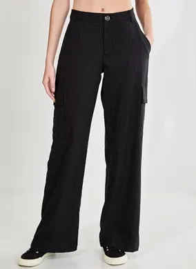 Calça Alfaiataria Cargo Com Risca De Giz