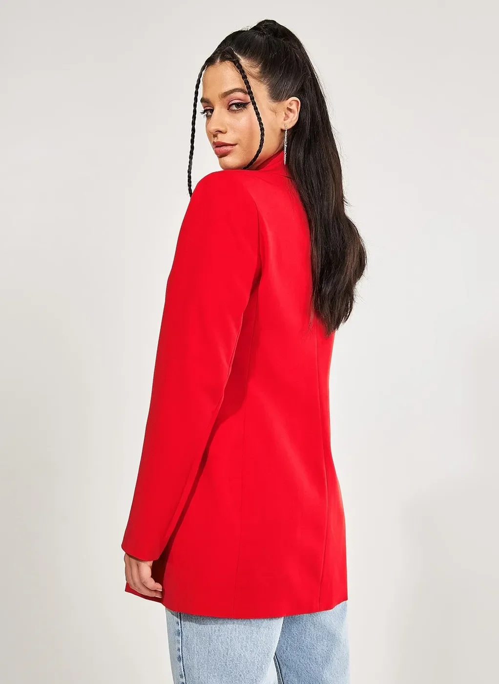 Blazer Alongado Vermelho