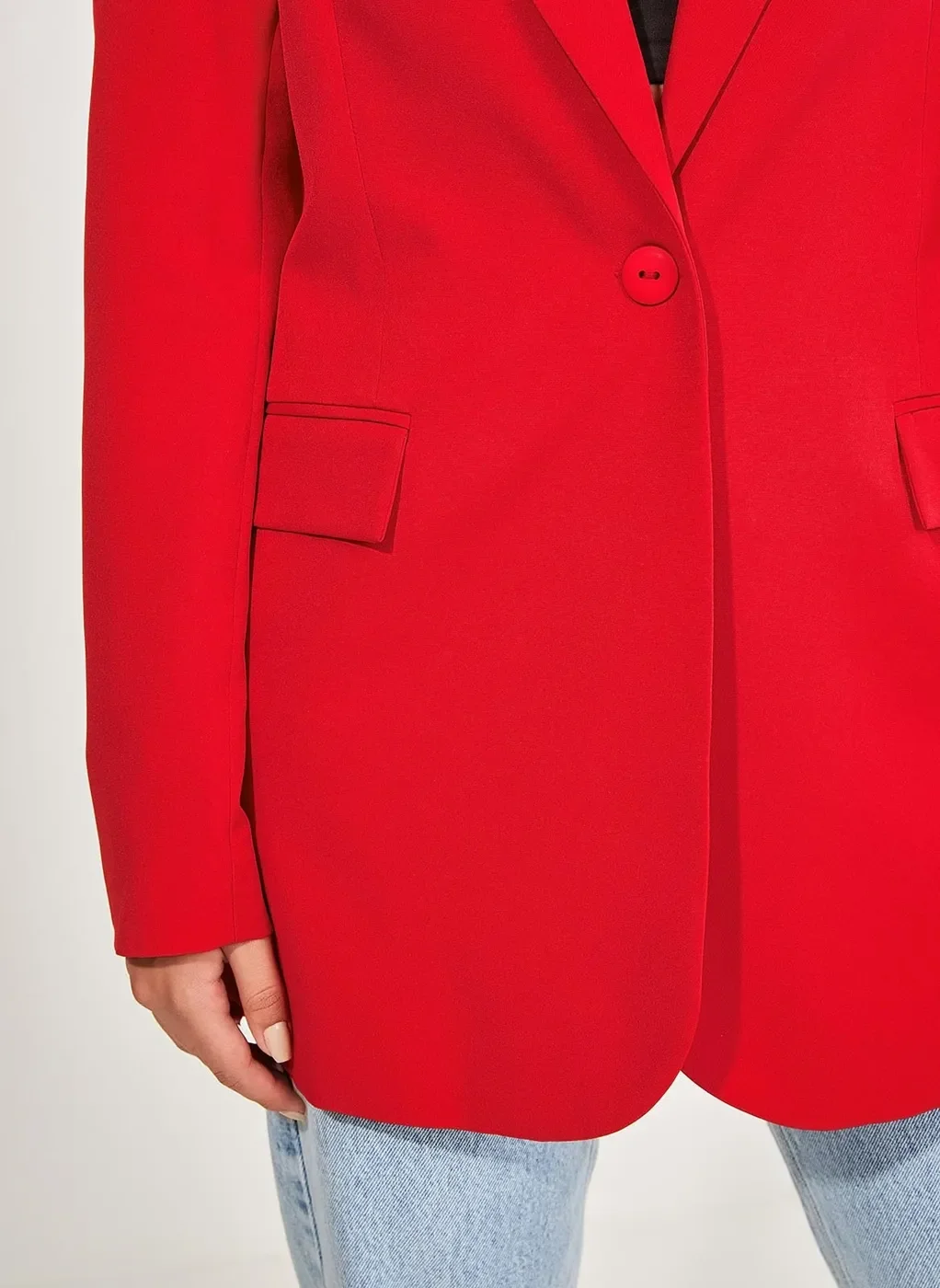 Blazer Alongado Vermelho