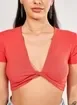 Cropped Vermelho Com Torção