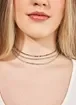 Kit Chokers De Strass e Corrente