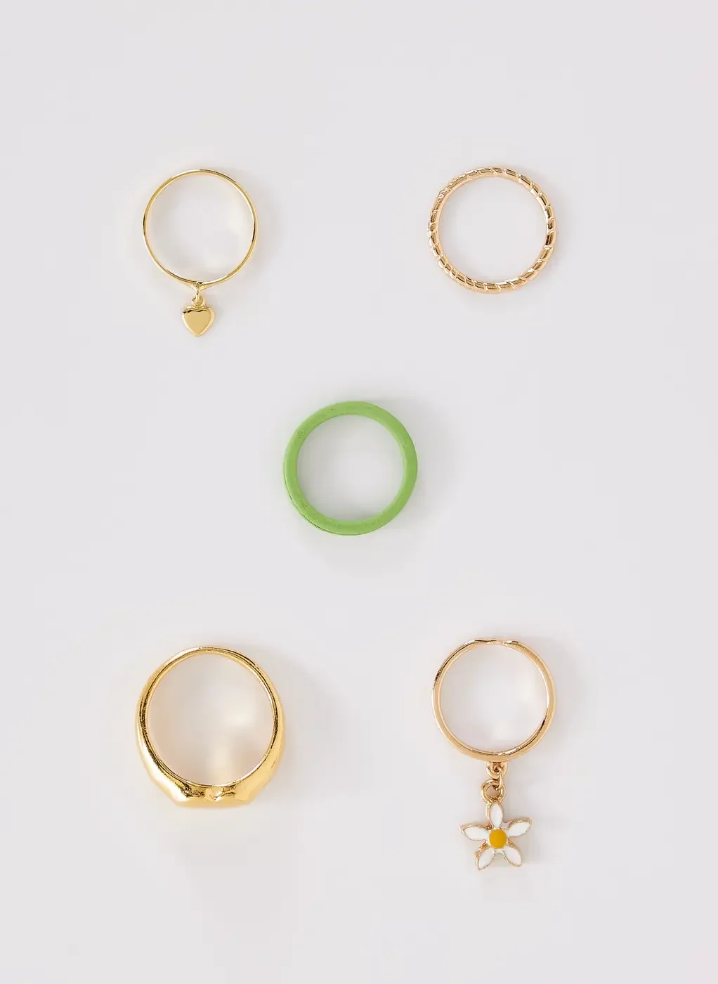 Kit De Anéis Coração