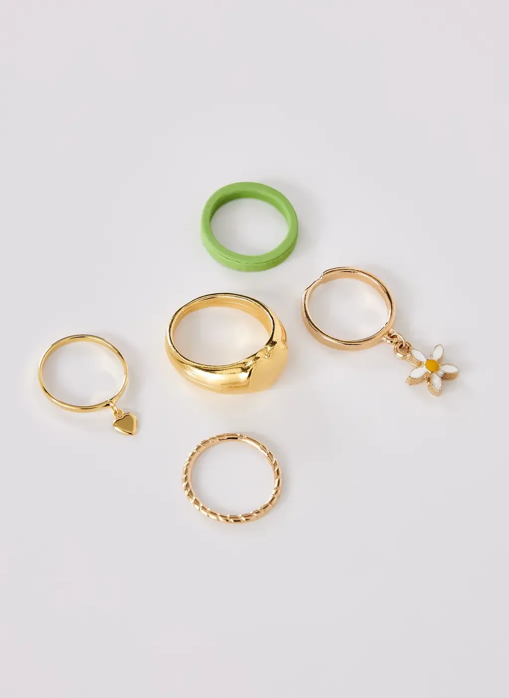 Kit De Anéis Coração