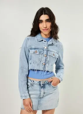 Jaqueta Jeans Cropped