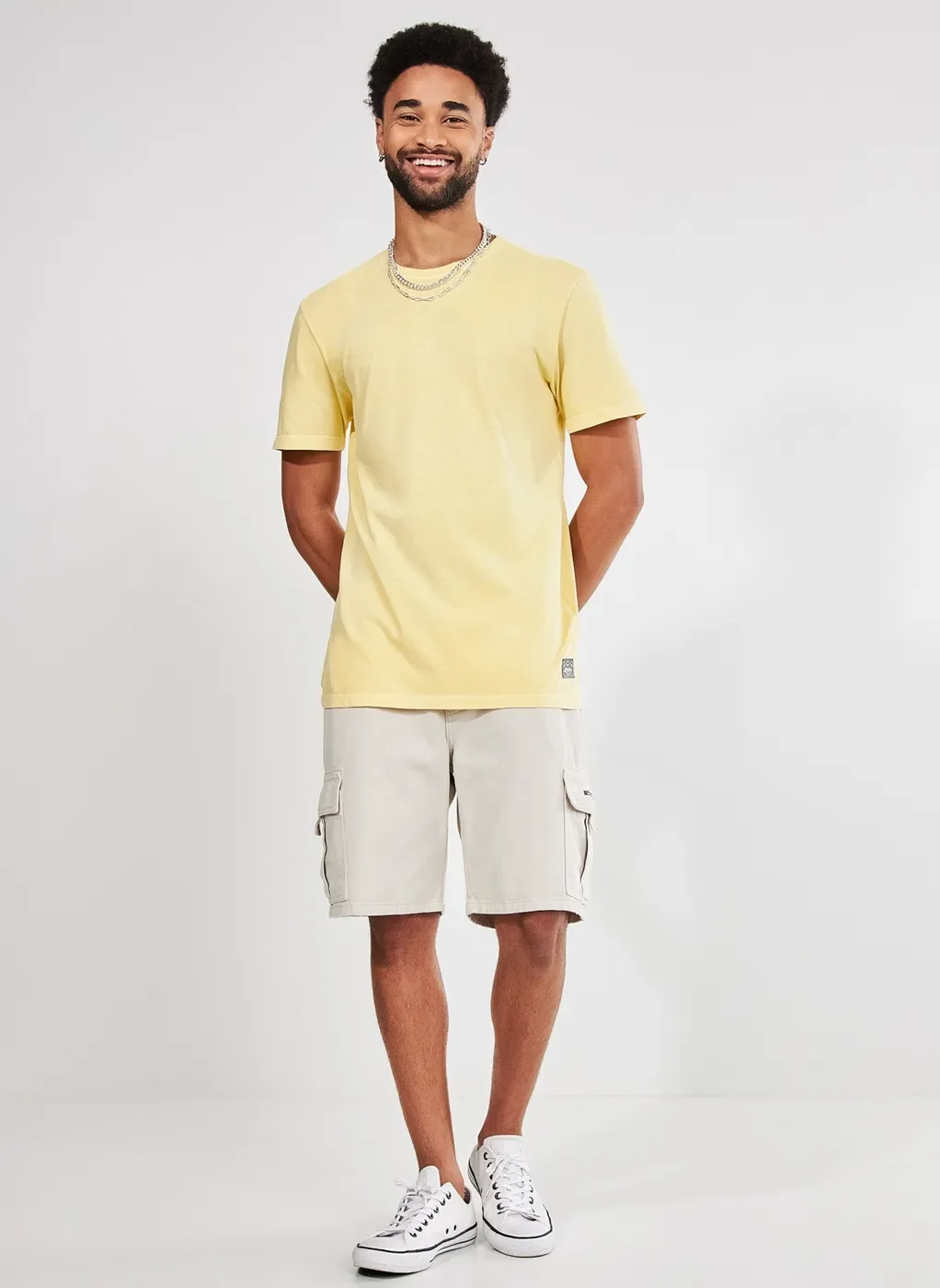 Bermuda Cargo De Sarja Gelo