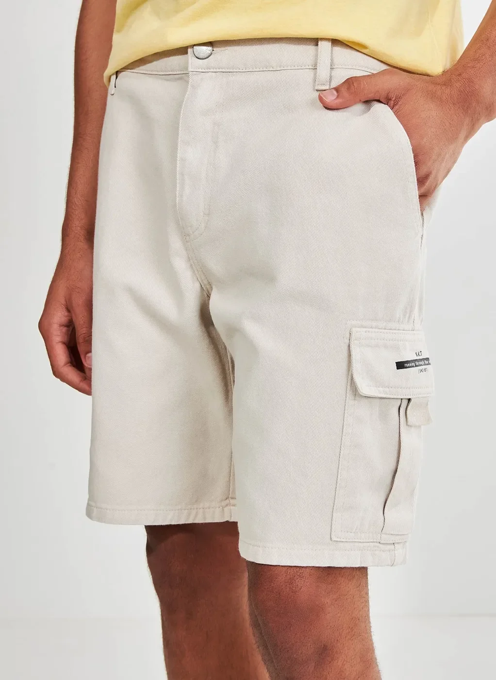 Bermuda Cargo De Sarja Gelo