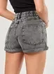 Short Jeans Mom Cintura Com Elástico