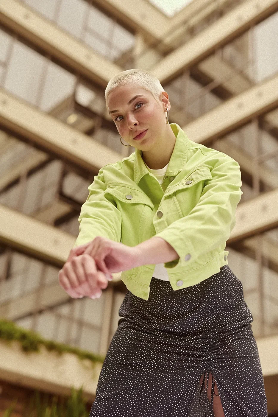 Jaqueta De Sarja Verde Lima