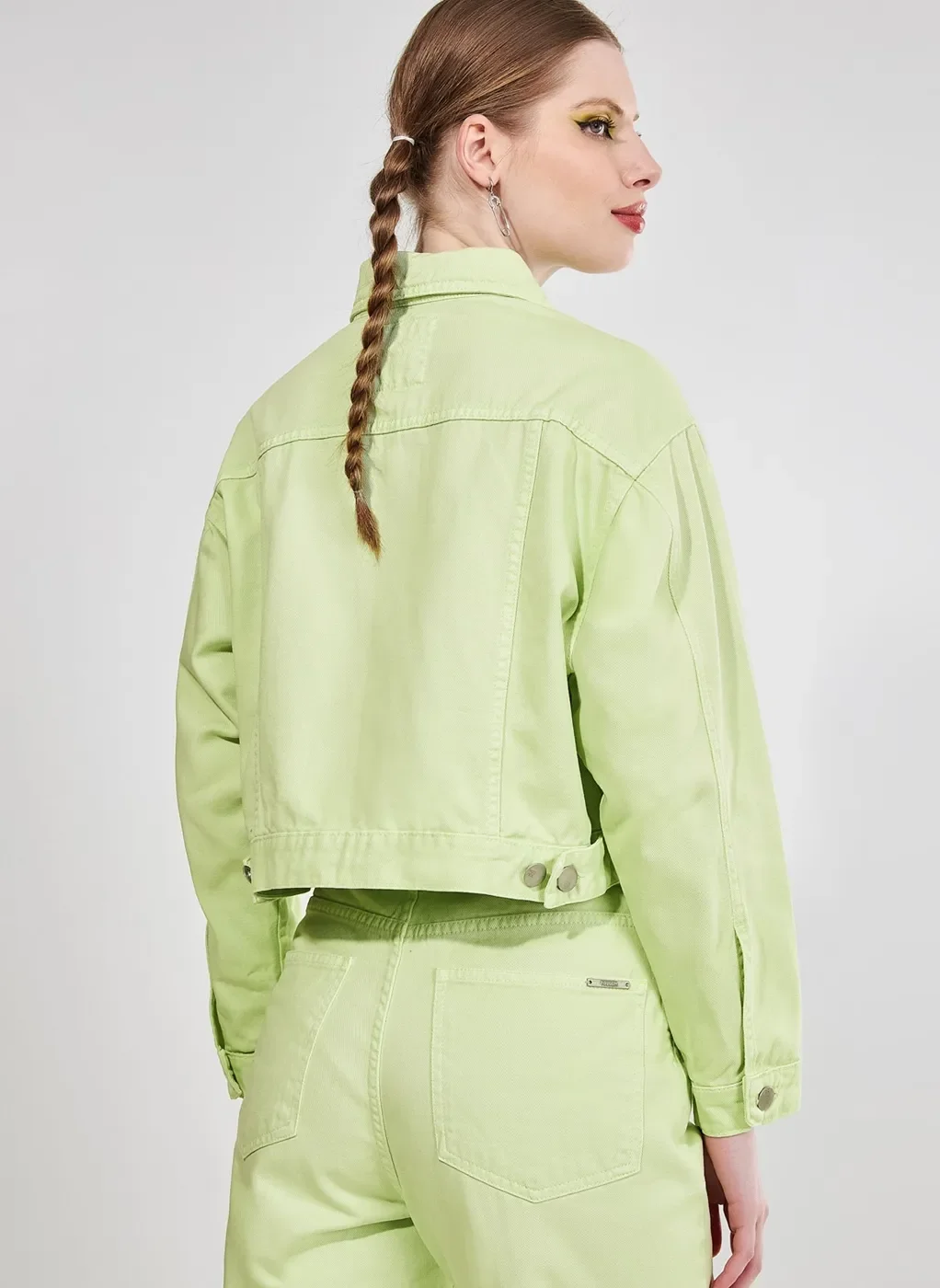 Jaqueta De Sarja Verde Lima