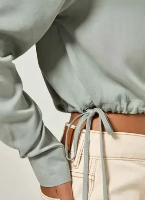 Camisa Cropped Amarração Lateral