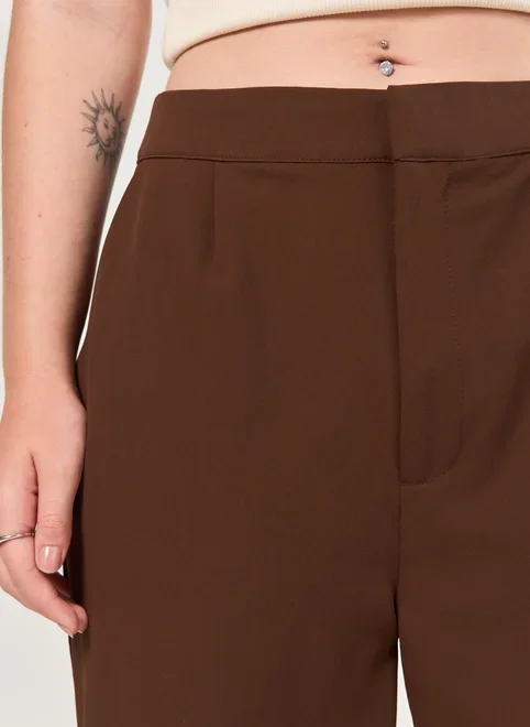 Calça Reta De Alfaiataria