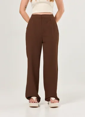 Calça Reta De Alfaiataria