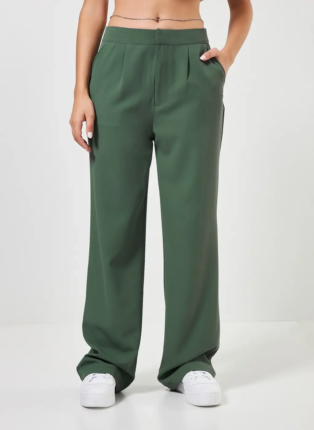 Calça Reta De Alfaiataria