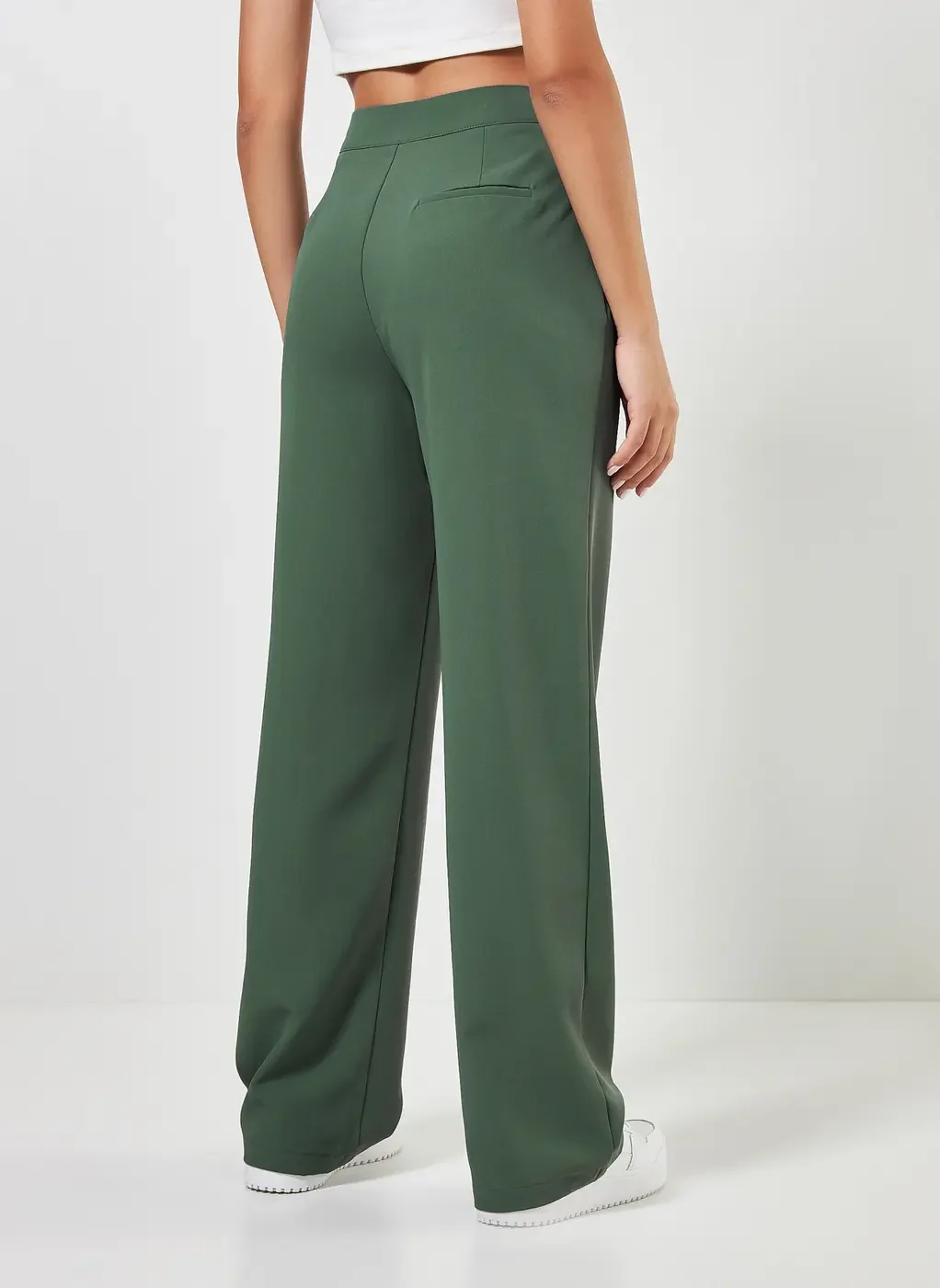 Calça Reta De Alfaiataria