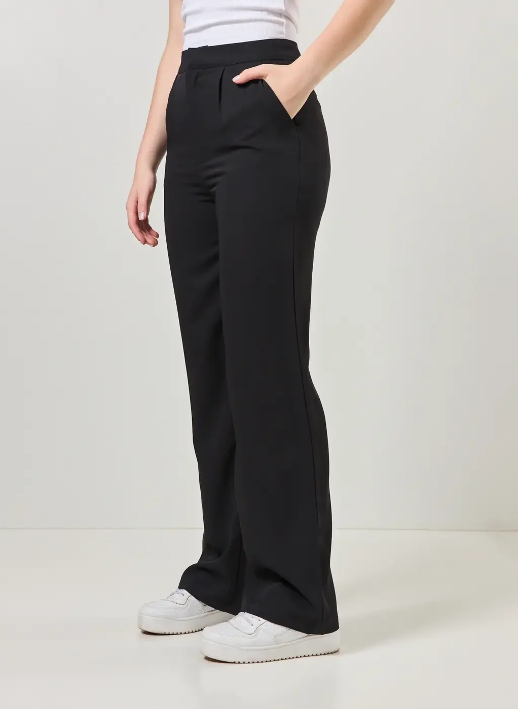 Calça Reta De Alfaiataria