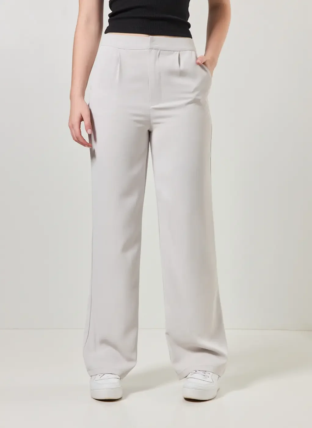 Calça Reta De Alfaiataria