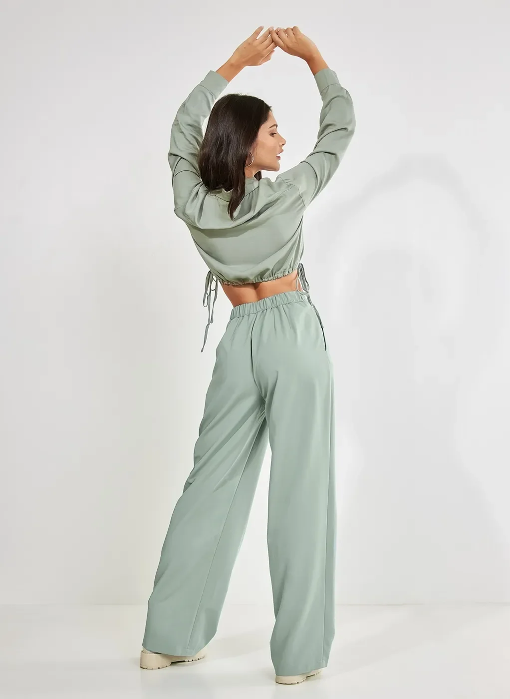 Calça De Alfaiataria Verde Seco