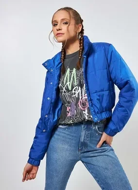 Jaqueta Puffer Cropped