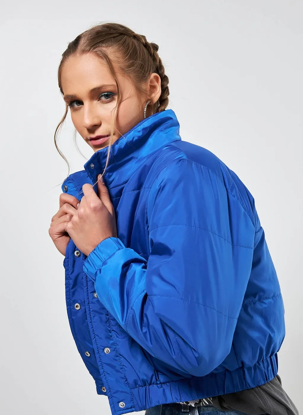 Jaqueta Puffer Cropped