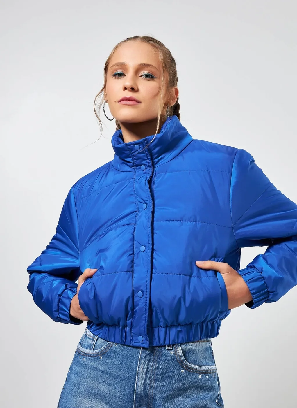 Jaqueta Puffer Cropped