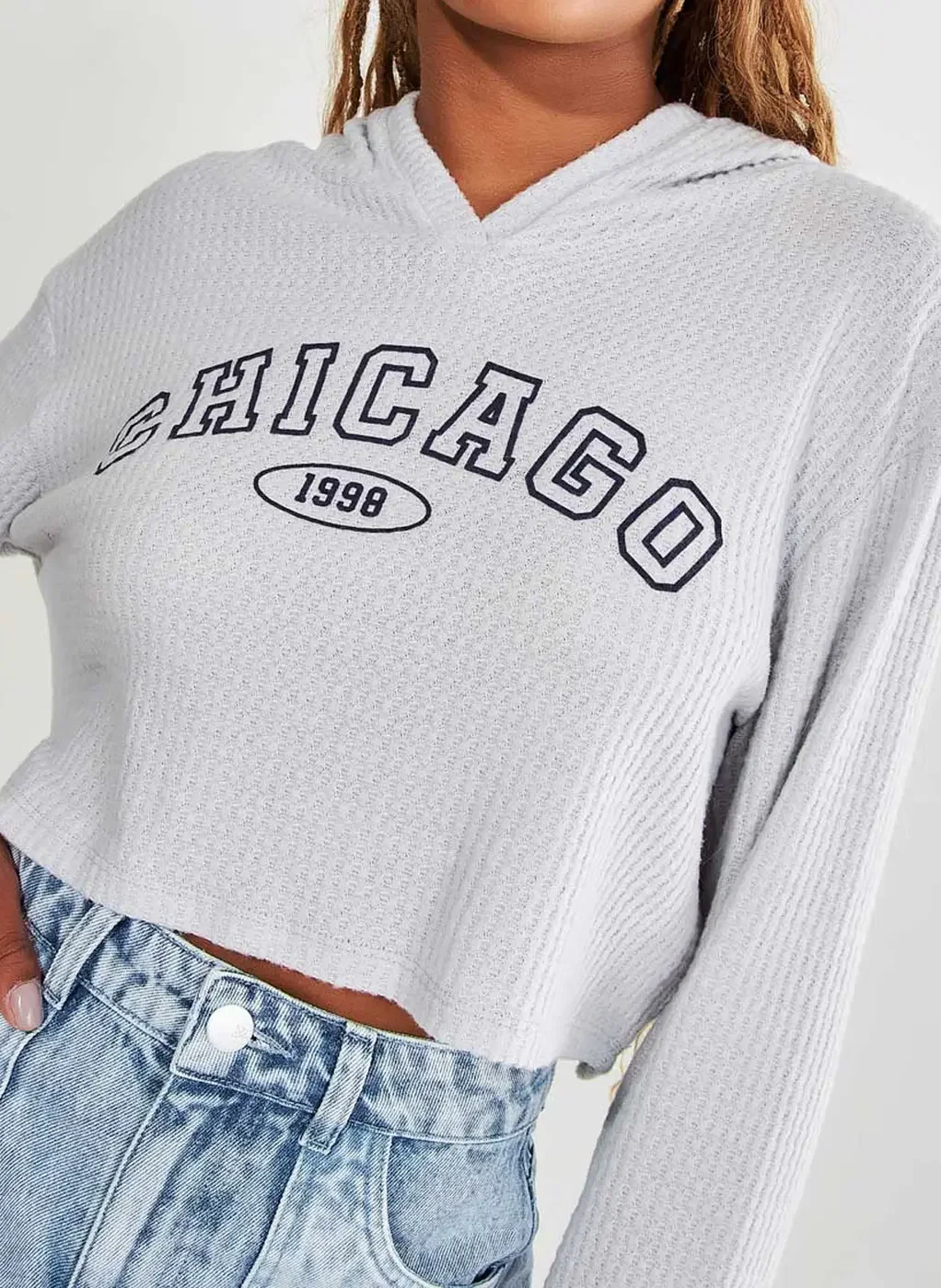 Moletom Cropped Leve College