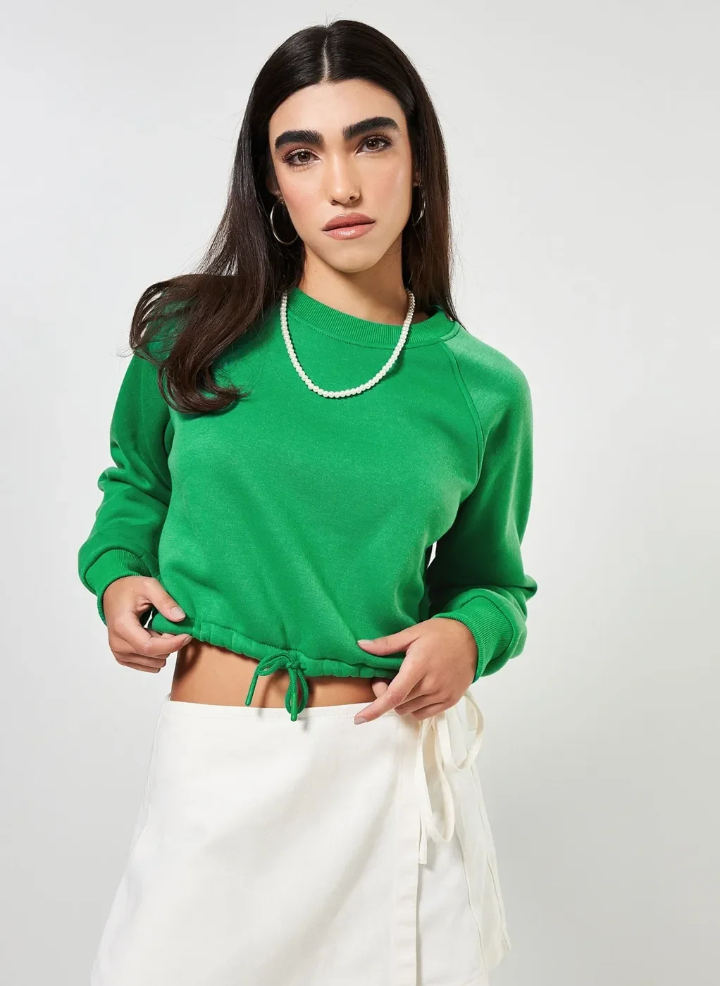 Moletom Cropped Verde
