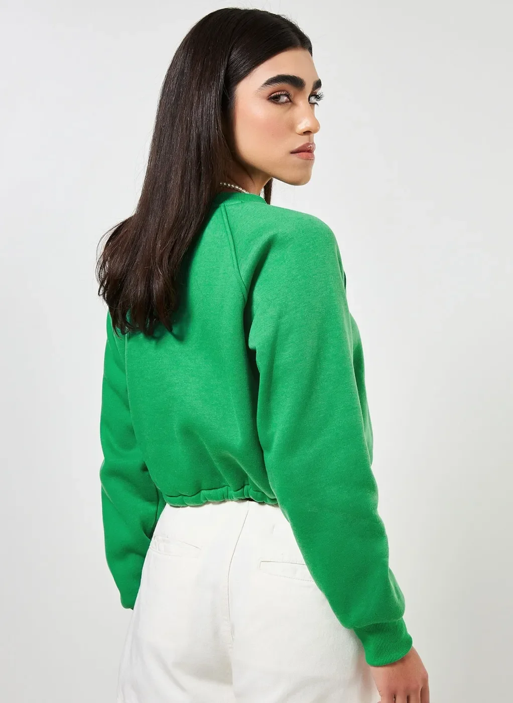 Moletom Cropped Verde