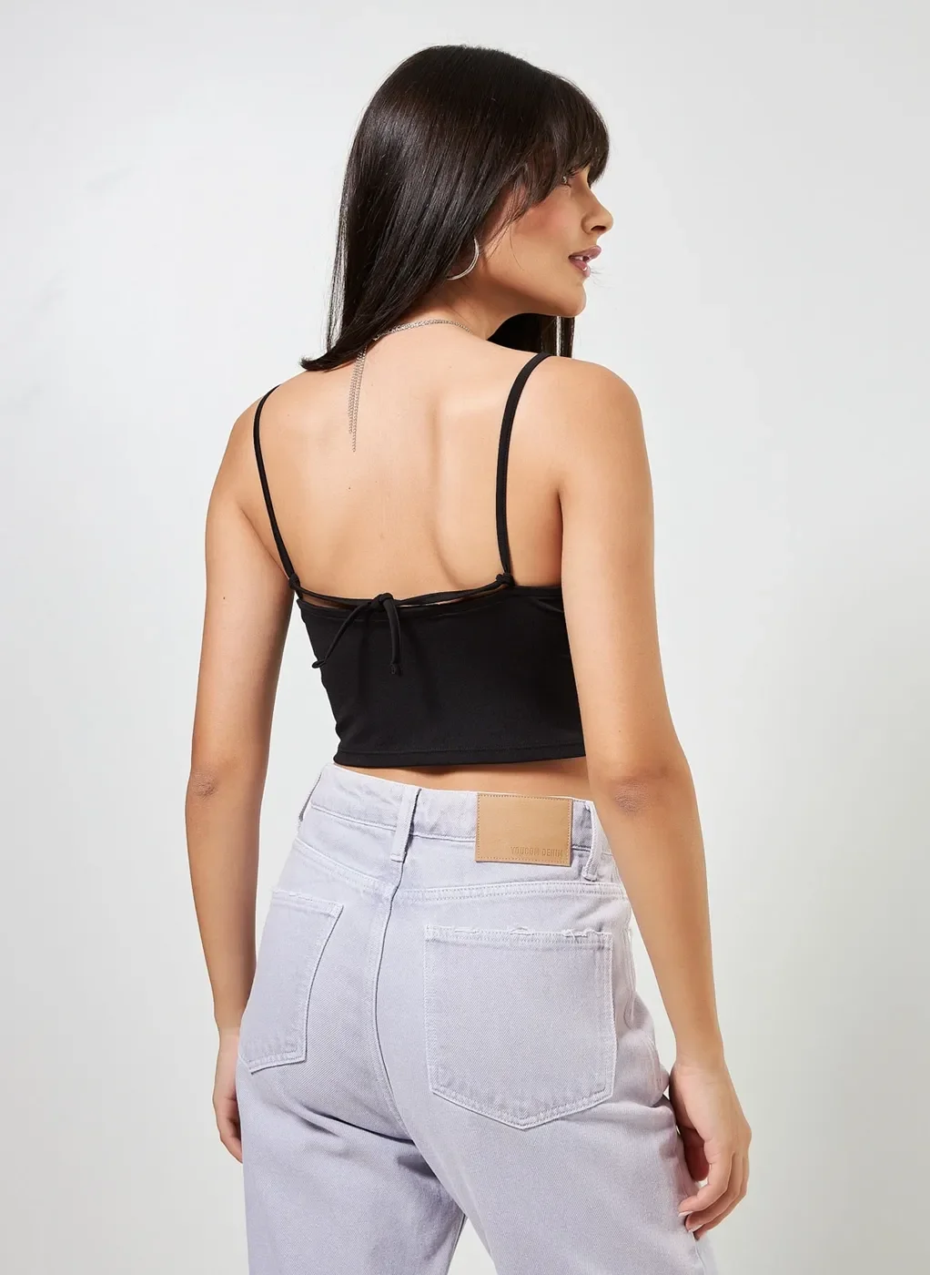 Regata Cropped Com Babados