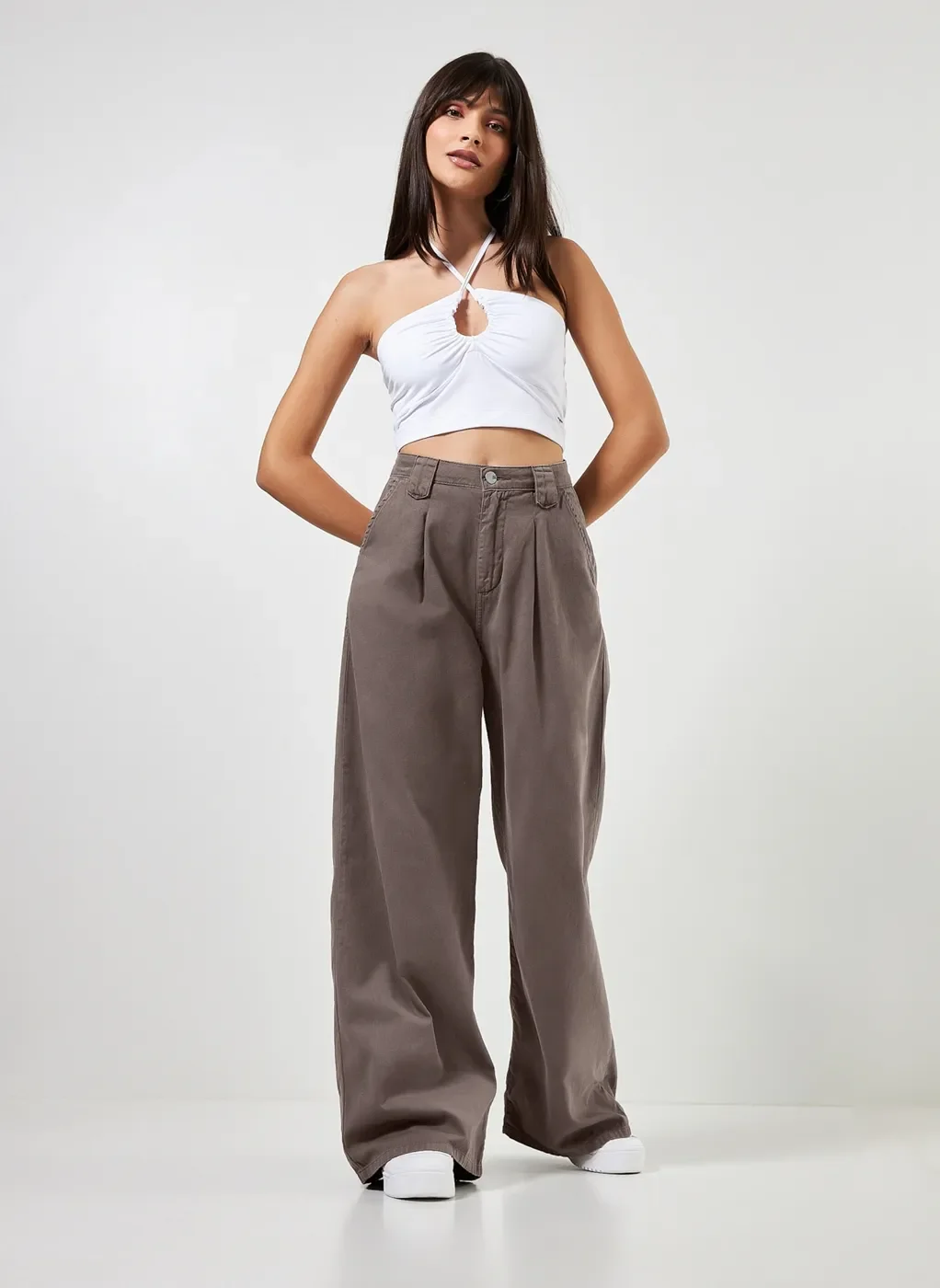 Cropped Frente Única Branco