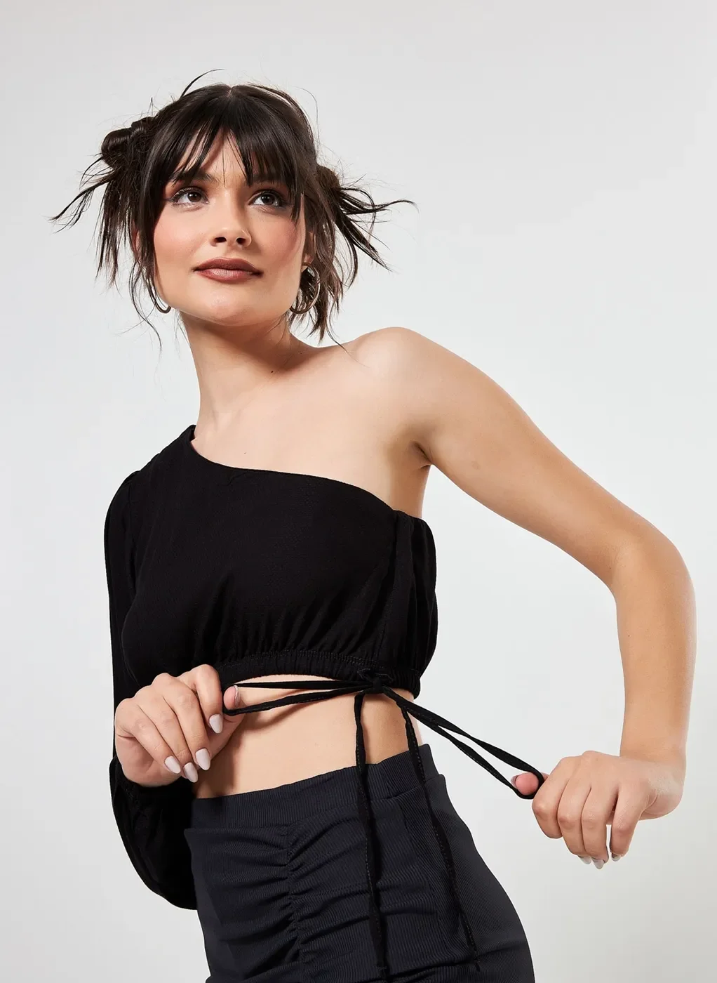 Blusa Cropped Manga Única