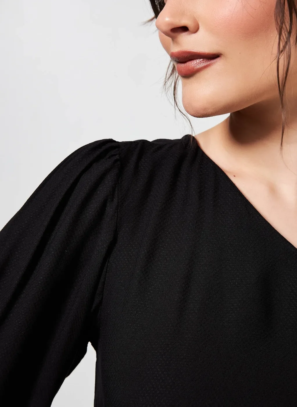 Blusa Cropped Manga Única