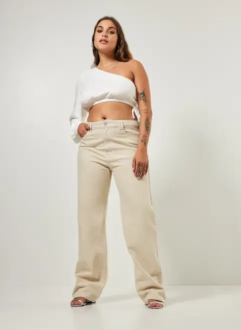 Blusa Cropped Manga Única