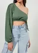 Blusa Cropped Manga Única