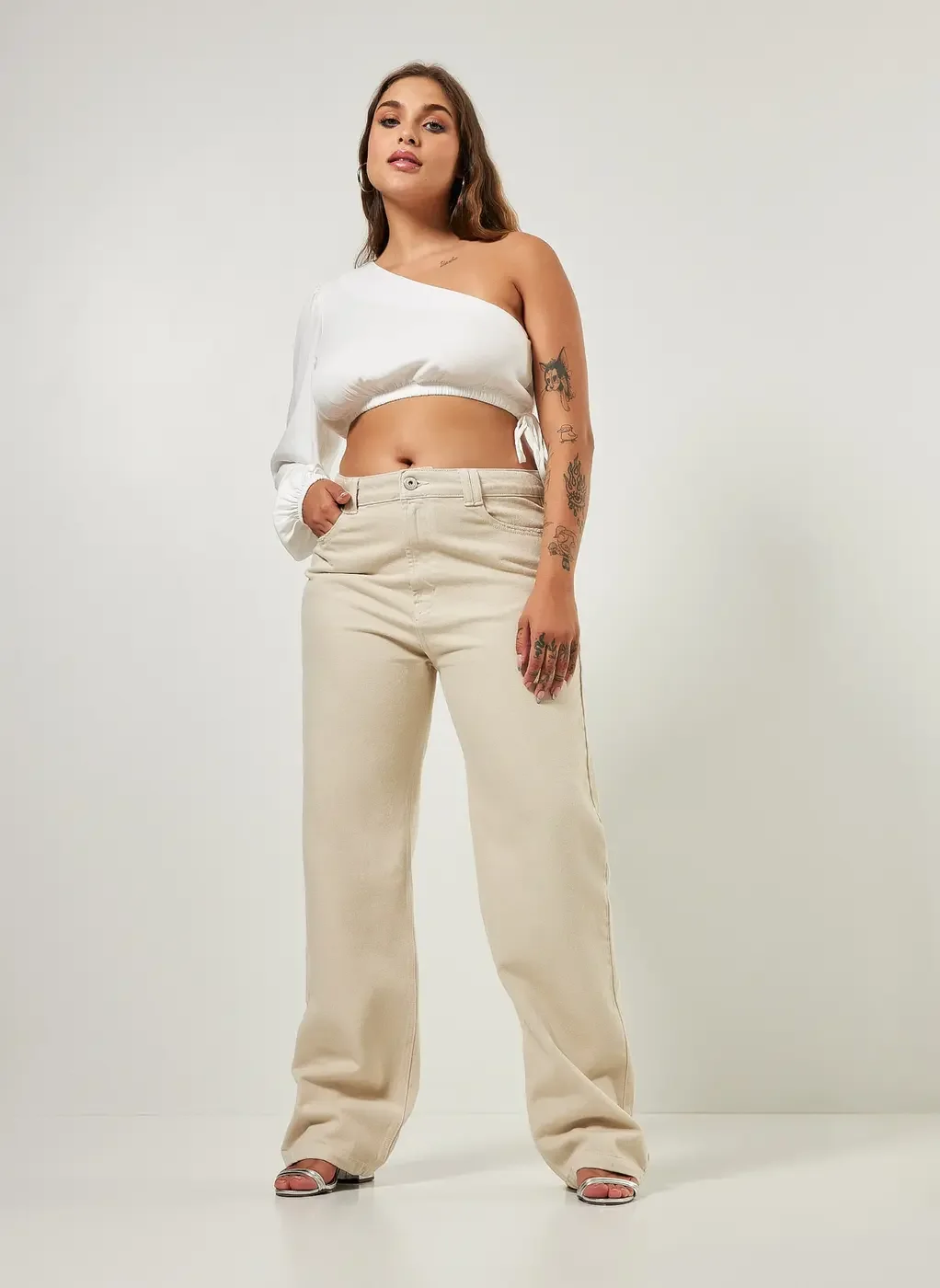 Blusa Cropped Manga Única