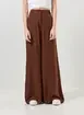 Calça Pantalona Em Tecido De Viscose