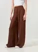 Calça Pantalona Em Tecido De Viscose