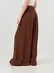 Calça Pantalona Em Tecido De Viscose
