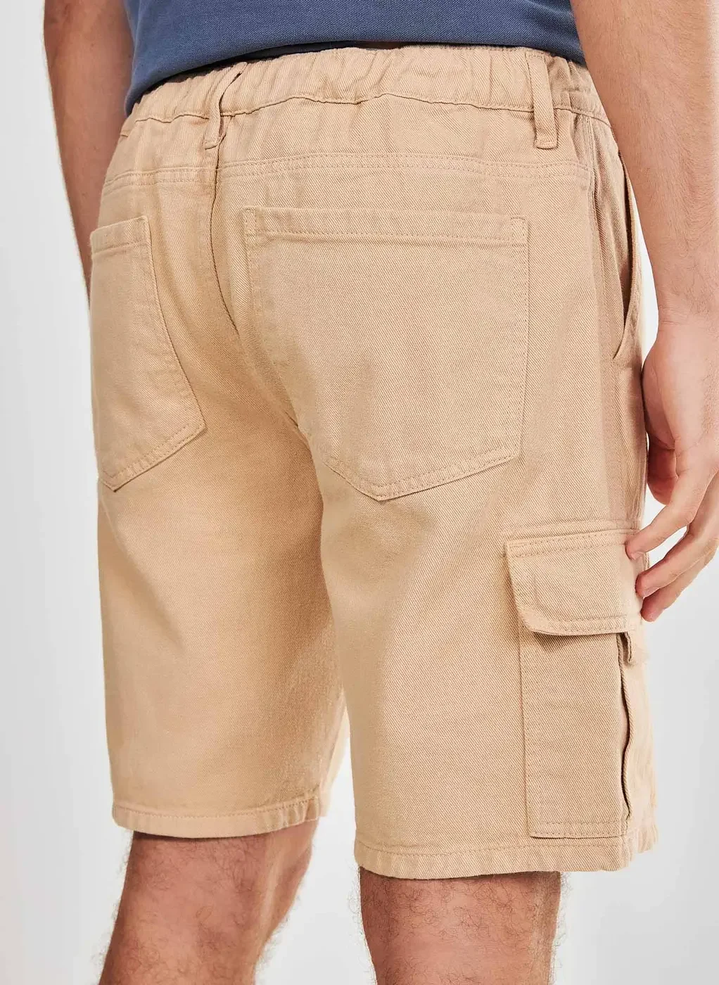 Bermuda Cargo De Sarja Caqui
