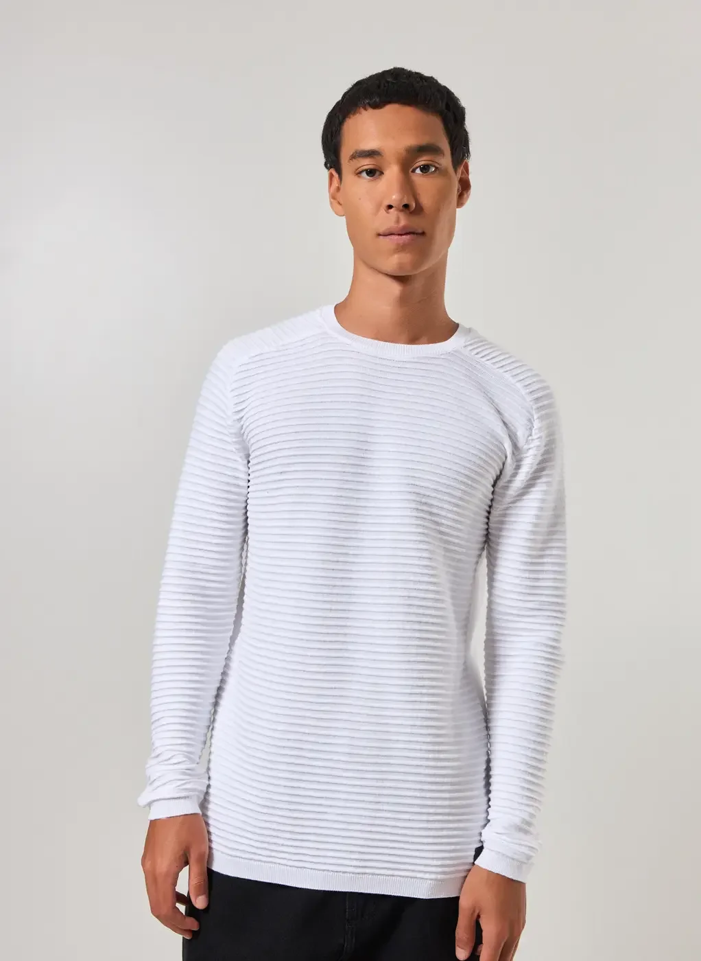 Blusão Leve Em Retilínea Texturizada