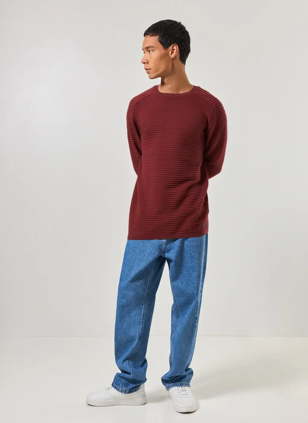 Blusão Leve Em Retilínea Texturizada